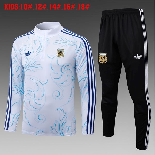 Ninos Sudadera De Training Argentina 2026-2027 Blanco 5